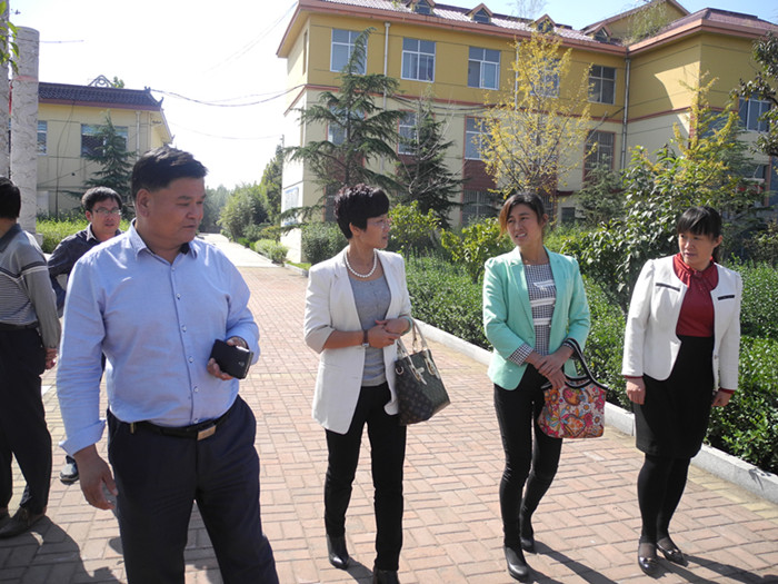 兰山区汪沟镇领导来我社区参观学习